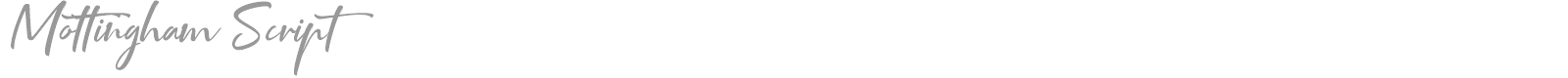 Mottingham Script font preview